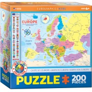 Map of Europe Pussel 200 bitar